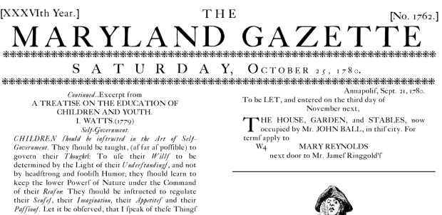 Maryland Gazette Repro